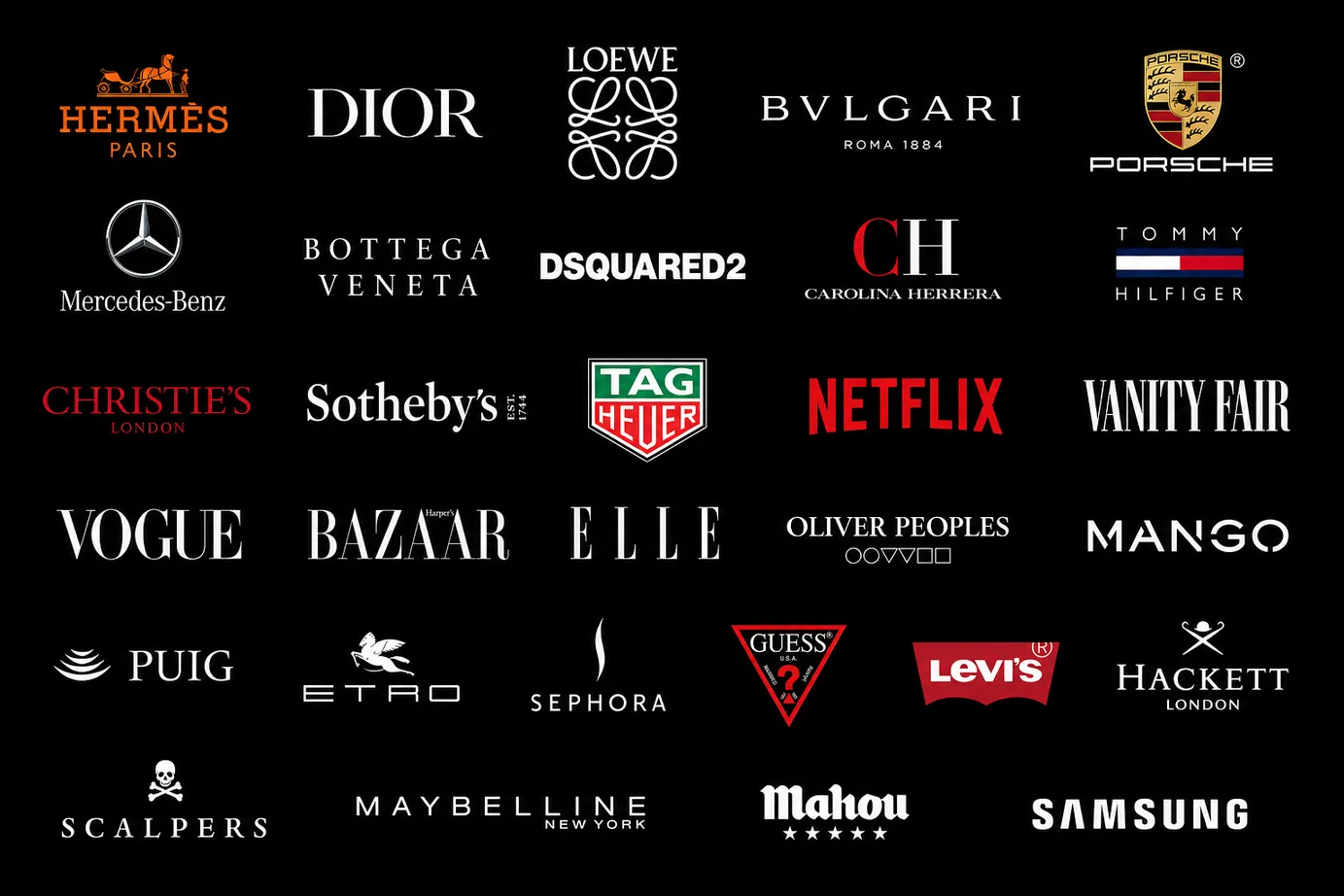Logos de marcas con las que ha trabajado Álvaro Naive